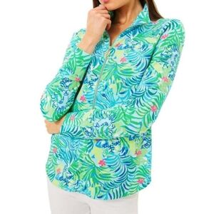 Lilly Pulitzer UPF 59+‎ Skipper Popover multi via parigi Size S Pullover